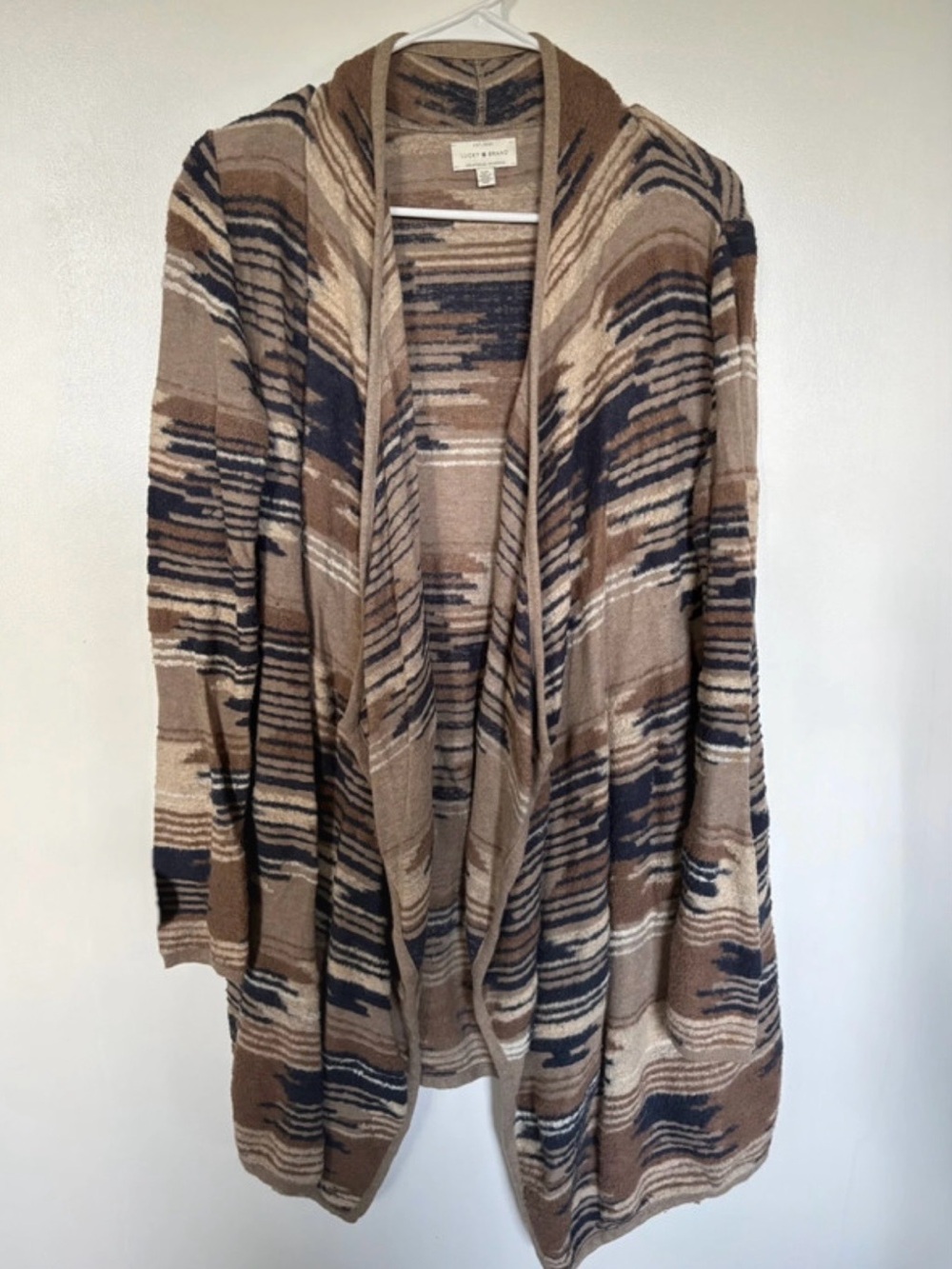 Lucky Brand Women's Western Aztec Cardigan Sweater Size Small
